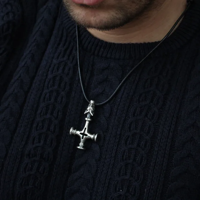 Large Icelandic Thors Hammer Wolf Cross Northan Viking Silver Necklaces