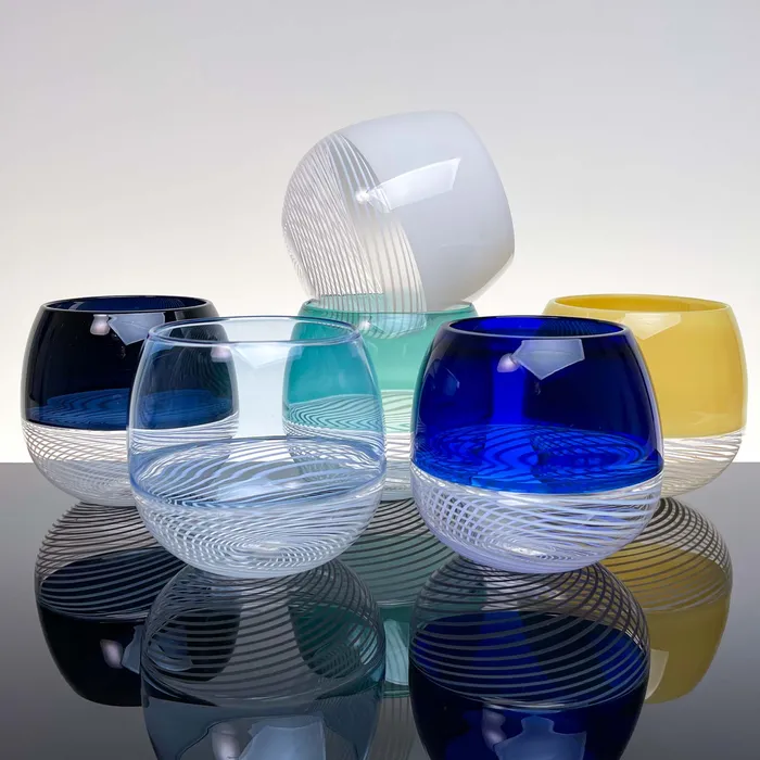 Foscarini drinking glasses set of six Murano Glass De Mio Earrings