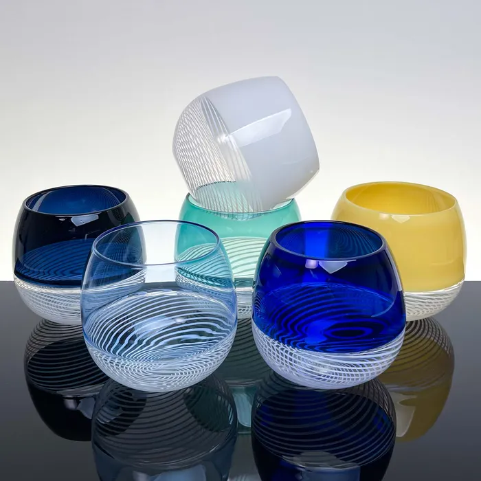 Foscarini drinking glasses set of six Murano Glass De Mio Earrings