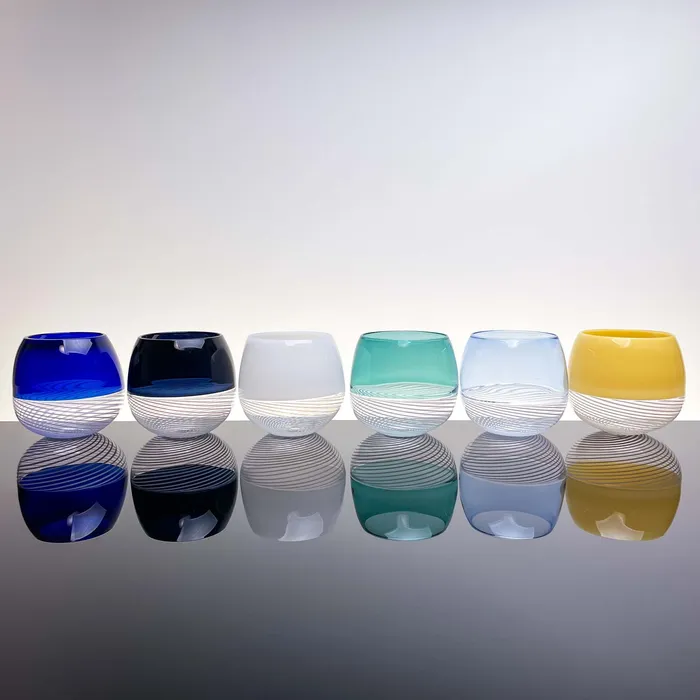 Foscarini drinking glasses set of six Murano Glass De Mio Earrings
