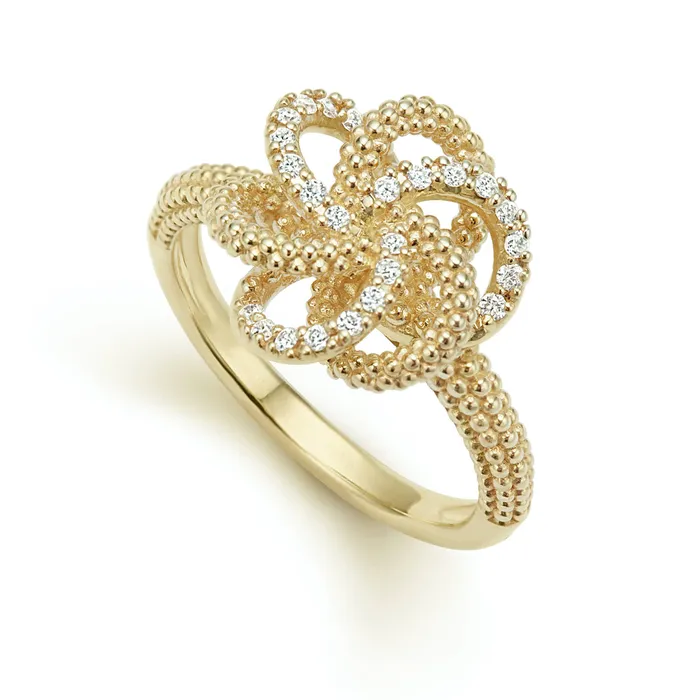 Love Knot 18K Gold Love Knot Diamond Ring LAGOS Rings