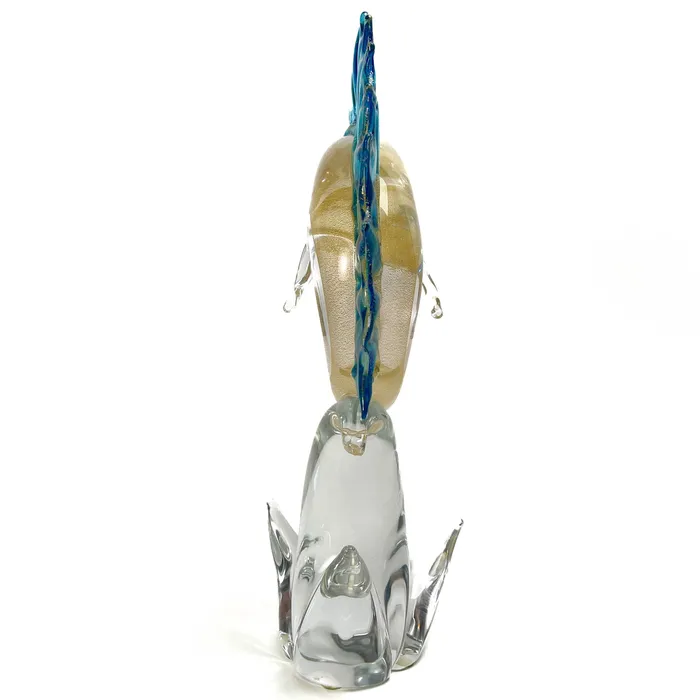 Tagliapietra Andrea Crystal and Gold Marlin Necklaces