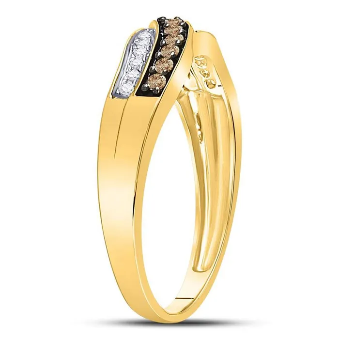 14CTWDiamond NATURAL BROWN RING gndatlanta Rings