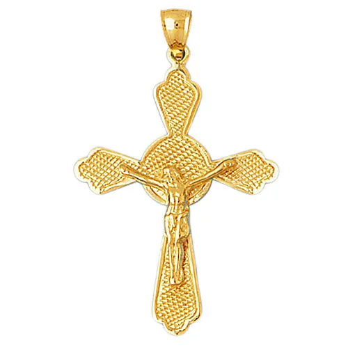 14K Gold Fancy Crucifix Pendant Goldia PreStyled Sets