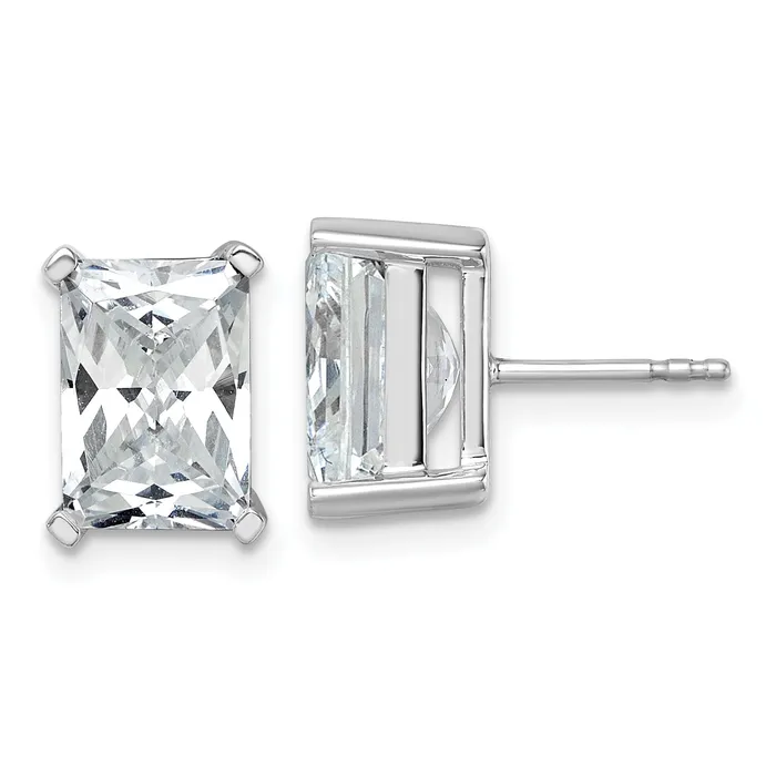 14k White Gold 6 ctw Certified Lab Grown Diamond VSSI G Radiant 4 Prong Heavy Wt Stud Earrings Goldia Earrings 14k White Gold 6 ctw Certified Lab Grown Diamond VSSI G Radiant 4 Prong Heavy Wt Stud Earrings Goldia Earrings