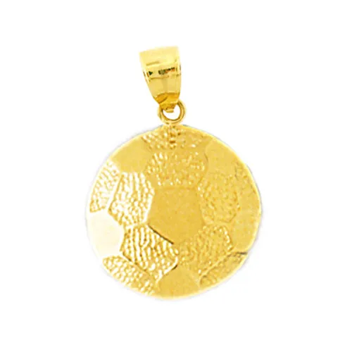 Charm Necklaces Goldia 14K Gold Soccer Ball Charm