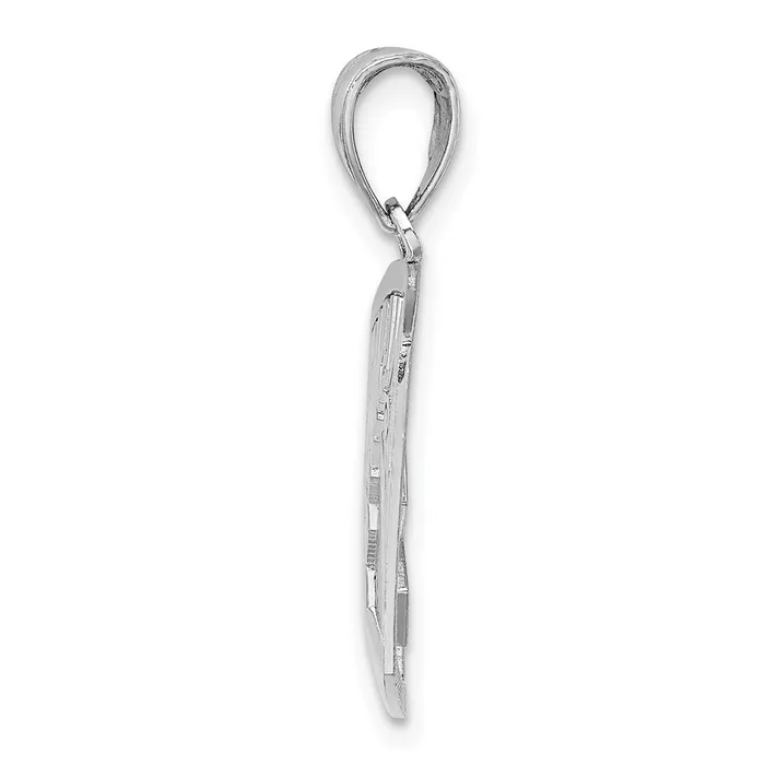 Goldia Charm Necklaces 14k White Gold CutOut PARAMEDIC Charm