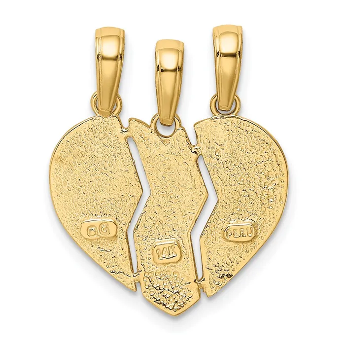 Goldia Charm Necklaces 14k Yellow Gold Breakapart BIG SISMOMLIL SIS Charm