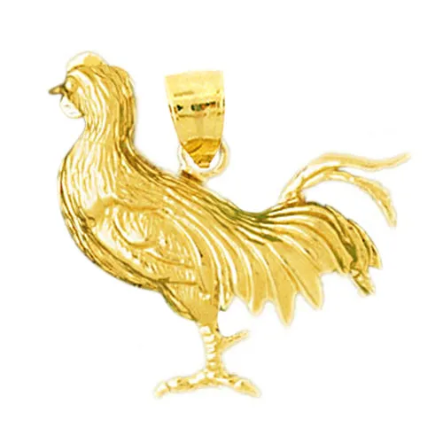 Goldia PreStyled Sets 14K Gold CockADoodleDo Rooster Pendant