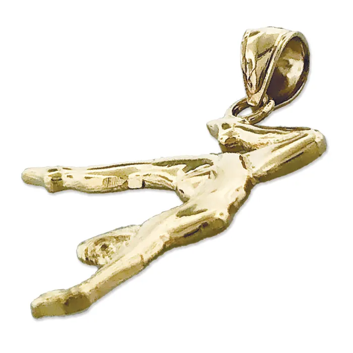 Goldia PreStyled Sets 14K Gold Handstand Gymnastic Pendant