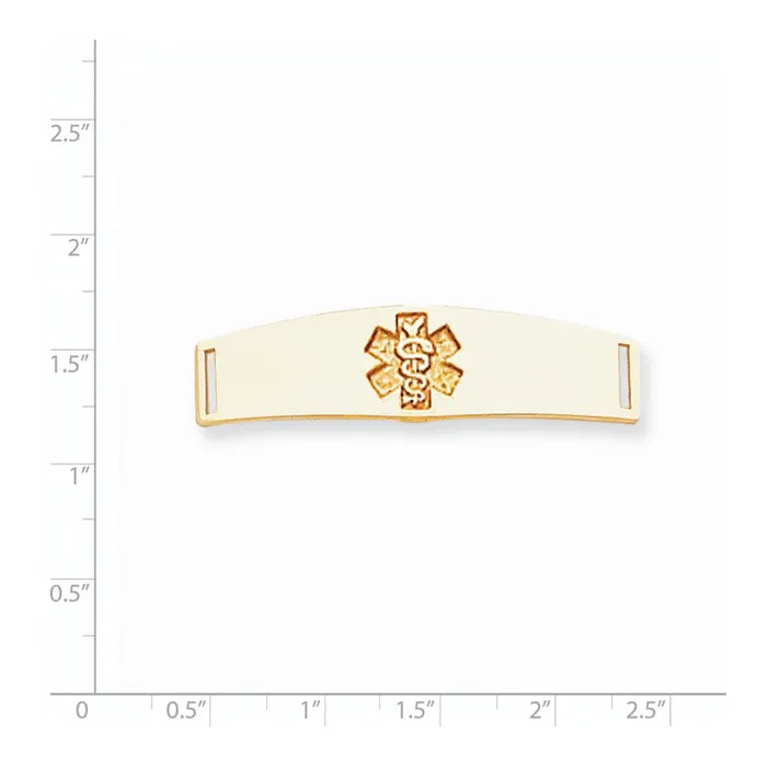 Goldia PreStyled Sets 14k Yellow Gold Nonenameled Medical Jewelry Plate