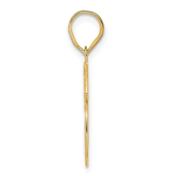 Goldia PreStyled Sets 14k Yellow Gold Polished Etched Number 56 Pendant