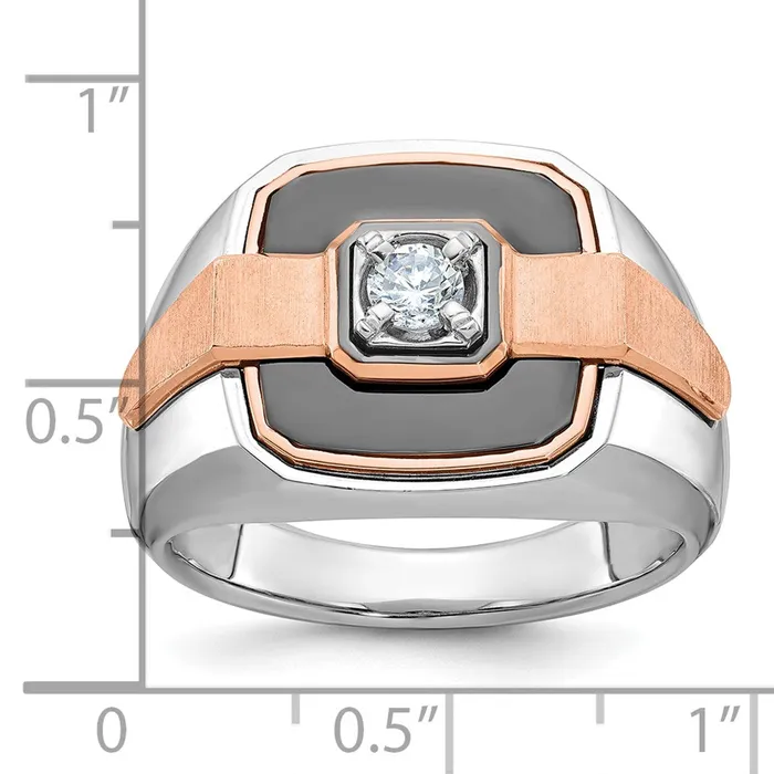 Goldia Rings 14k WhiteRose Gold Twotone Gold WhiteRose Gold Mens Diamond Ring Mounting