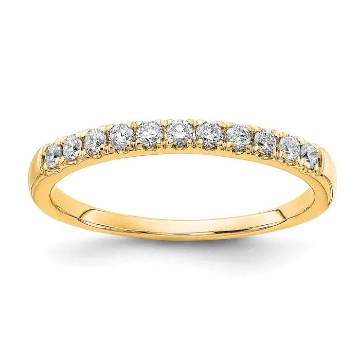 Goldia Rings 14k Yellow Gold 14 Ct Lab Grown Diamond VSSI G Wedding Band Ring Goldia Rings 14k Yellow Gold 14 Ct Lab Grown Diamond VSSI G Wedding Band Ring