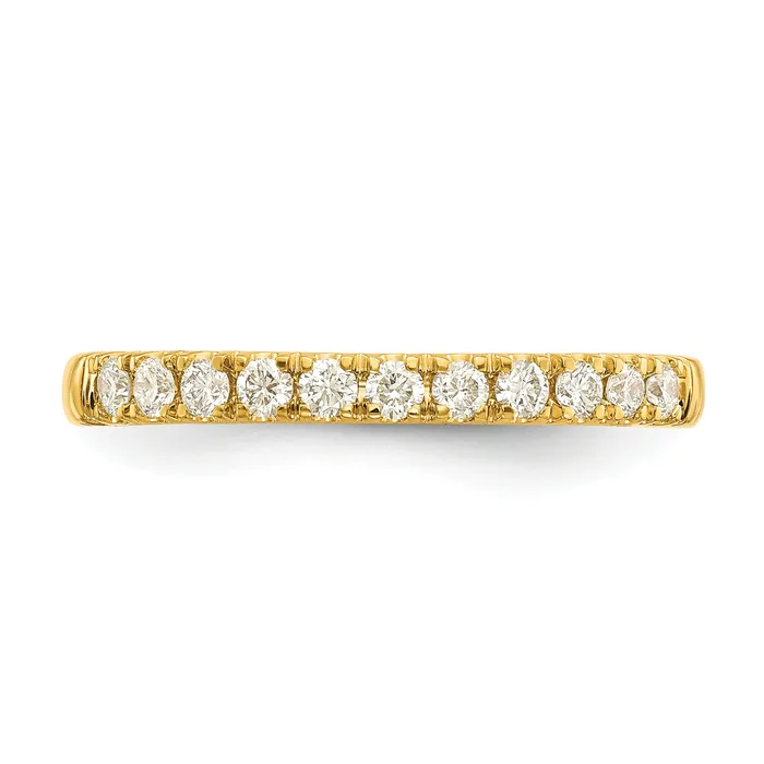 Goldia Rings 14k Yellow Gold 14 Ct Lab Grown Diamond VSSI G Wedding Band Ring