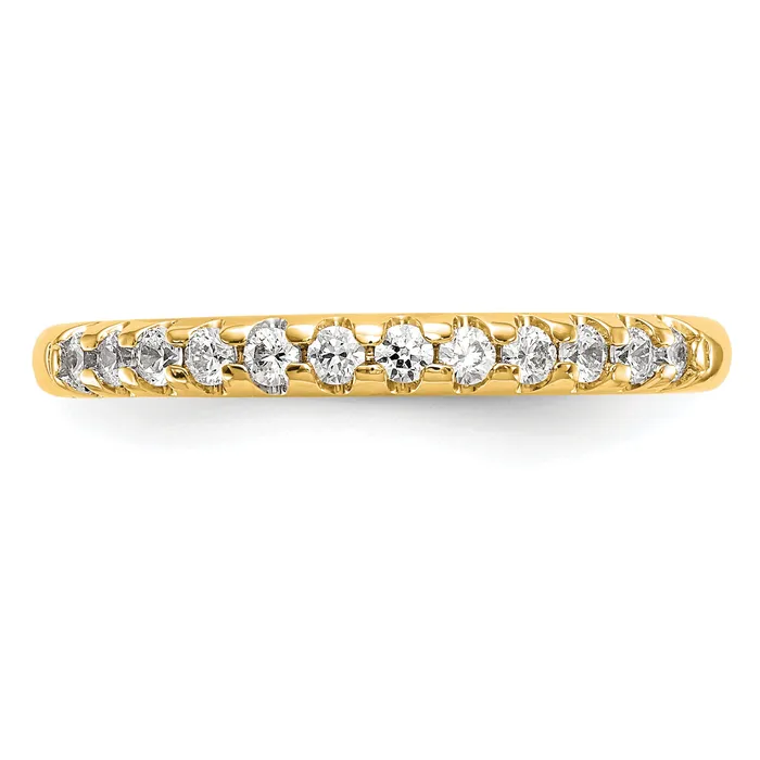 Goldia Rings 14k Yellow Gold 14 Ct Lab Grown Diamond VSSI G Wedding Band Ring