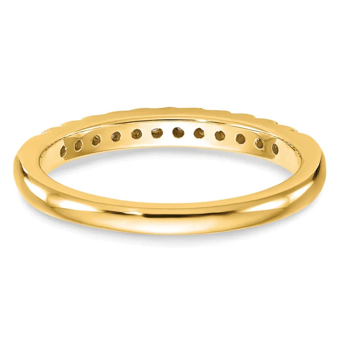 Goldia Rings 14k Yellow Gold 14 Ct Lab Grown Diamond VSSI G Wedding Band Ring