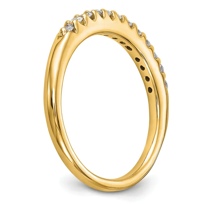 Goldia Rings 14k Yellow Gold 14 Ct Lab Grown Diamond VSSI G Wedding Band Ring