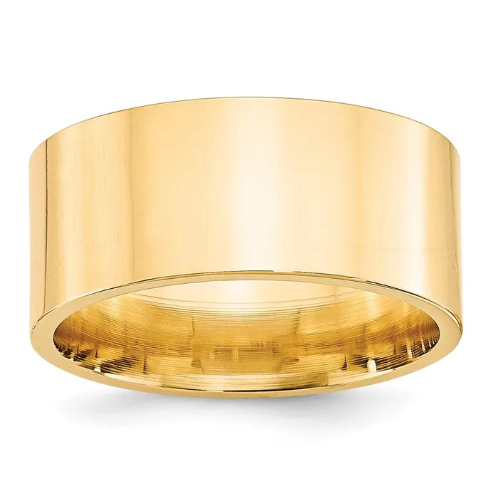 Goldia Rings Solid 10K Yellow Gold 10mm Standard Flat Comfort Fit MensWomens Wedding Band Ring Size 45 Goldia Rings Solid 10K Yellow Gold 10mm Standard Flat Comfort Fit MensWomens Wedding Band Ring Size 45