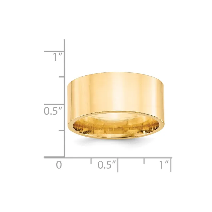 Goldia Rings Solid 10K Yellow Gold 10mm Standard Flat Comfort Fit MensWomens Wedding Band Ring Size 45 Goldia Rings Solid 10K Yellow Gold 10mm Standard Flat Comfort Fit MensWomens Wedding Band Ring Size 45