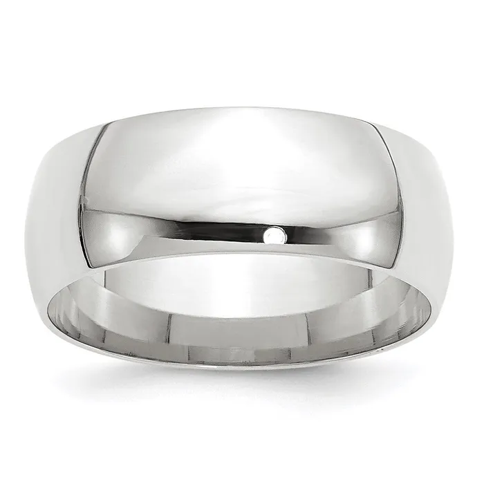 Goldia Rings Solid 14K White Gold 8mm Light Weight Comfort Fit MensWomens Wedding Band Ring Size 85 Goldia Rings Solid 14K White Gold 8mm Light Weight Comfort Fit MensWomens Wedding Band Ring Size 85