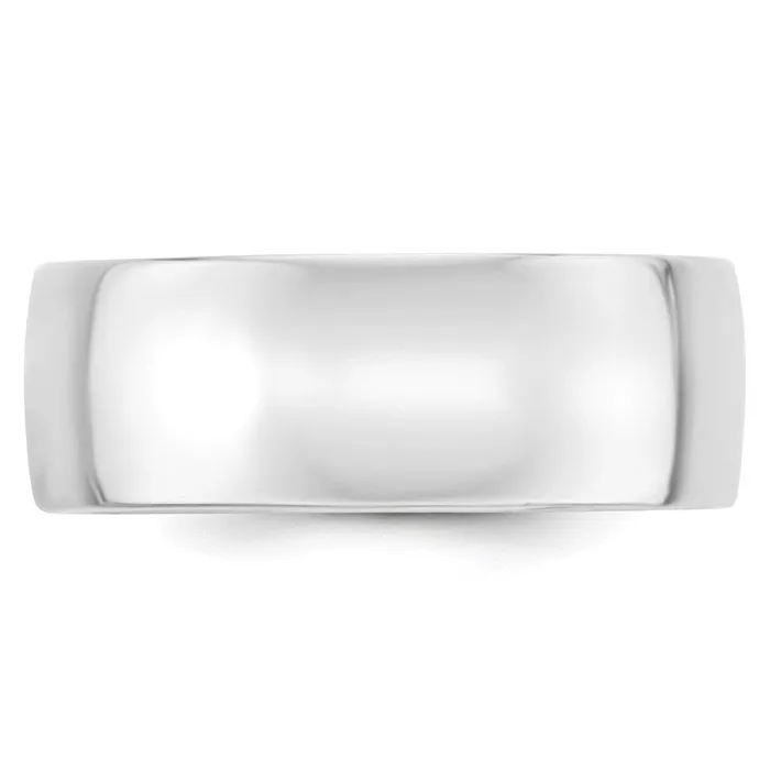 Goldia Rings Solid 14K White Gold 8mm Light Weight Comfort Fit MensWomens Wedding Band Ring Size 85 Goldia Rings Solid 14K White Gold 8mm Light Weight Comfort Fit MensWomens Wedding Band Ring Size 85