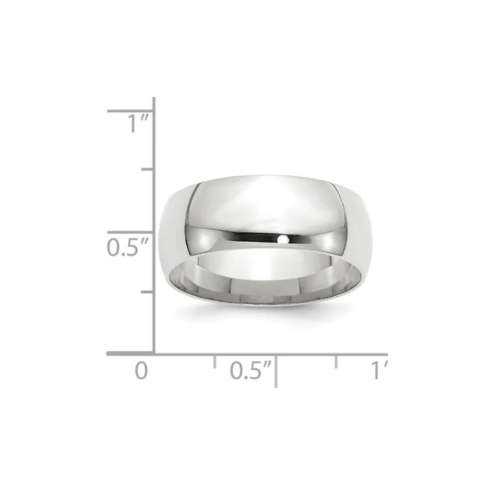 Goldia Rings Solid 14K White Gold 8mm Light Weight Comfort Fit MensWomens Wedding Band Ring Size 85 Goldia Rings Solid 14K White Gold 8mm Light Weight Comfort Fit MensWomens Wedding Band Ring Size 85