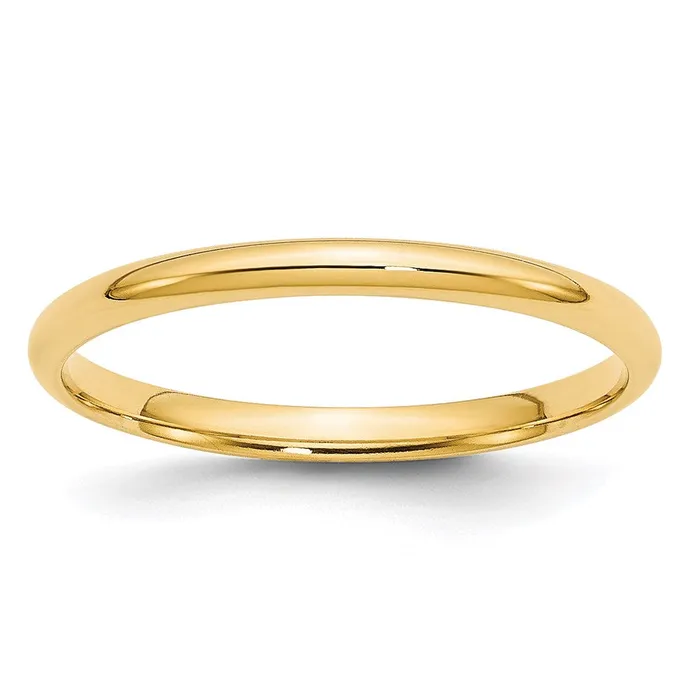 Goldia Rings Solid 14K Yellow Gold 2mm Light Weight Comfort Fit MensWomens Wedding Band Ring Size 65 Goldia Rings Solid 14K Yellow Gold 2mm Light Weight Comfort Fit MensWomens Wedding Band Ring Size 65