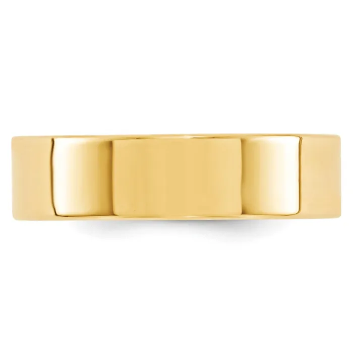 Goldia Rings Solid 14K Yellow Gold 6mm Standard Flat Comfort Fit MensWomens Wedding Band Ring Size 75 Goldia Rings Solid 14K Yellow Gold 6mm Standard Flat Comfort Fit MensWomens Wedding Band Ring Size 75