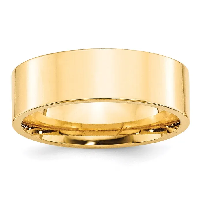 Goldia Solid 10K Yellow Gold 7mm Standard Flat Comfort Fit MensWomens Wedding Band Ring Size 6 Rings Goldia Solid 10K Yellow Gold 7mm Standard Flat Comfort Fit MensWomens Wedding Band Ring Size 6 Rings