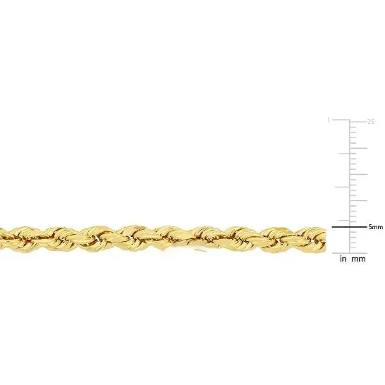 JMS always Bracelets Original AMOUR Mens Rope Chain Bracelet In 14K Yellow Gold 5 Mm9 Inch JMS always Bracelets Original AMOUR Mens Rope Chain Bracelet In 14K Yellow Gold 5 Mm9 Inch