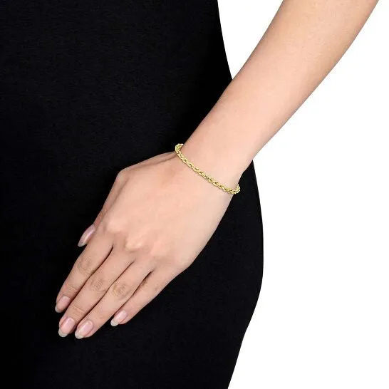 JMS always Bracelets Original AMOUR Mens Rope Chain Bracelet In 14K Yellow Gold 5 Mm9 Inch JMS always Bracelets Original AMOUR Mens Rope Chain Bracelet In 14K Yellow Gold 5 Mm9 Inch