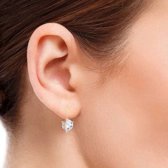 JMS always Earrings Original Maulijewels 38 Carat White Round Natural Diamond HI I1I2 Three Prong Set Womes Martini Leverback Earrings In 14K Solid Yellow Gold JMS always Earrings Original Maulijewels 38 Carat White Round Natural Diamond HI I1I2 Three Prong Set Womes Martini Leverback Earrings In 14K Solid Yellow Gold