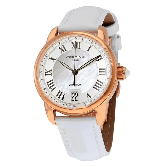 JMS always Original Certina DS Podium Mother of Pearl Dial White Leather Ladies Watch C0252103611800 Watches JMS always Original Certina DS Podium Mother of Pearl Dial White Leather Ladies Watch C0252103611800 Watches