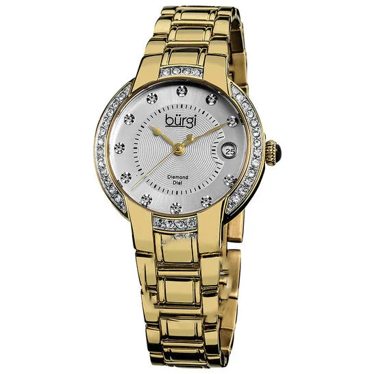JMS always Rings Original Burgi Silver Dial Goldtone Ladies Watch BUR077YG JMS always Rings Original Burgi Silver Dial Goldtone Ladies Watch BUR077YG