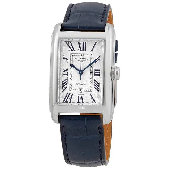 Original Longines Automatic Silver Dial Blue Leather Mens Watch L57574719 JMS always Watches Original Longines Automatic Silver Dial Blue Leather Mens Watch L57574719 JMS always Watches