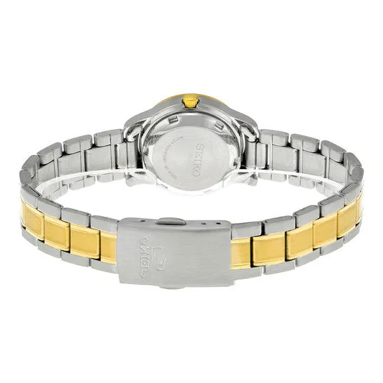 Original Seiko 5 Automatic White Dial Twotone Ladies Watch SYMD90 JMS always Rings Original Seiko 5 Automatic White Dial Twotone Ladies Watch SYMD90 JMS always Rings
