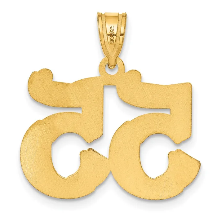 PreStyled Sets Goldia 14k Yellow Gold Polished Etched Number 55 Pendant