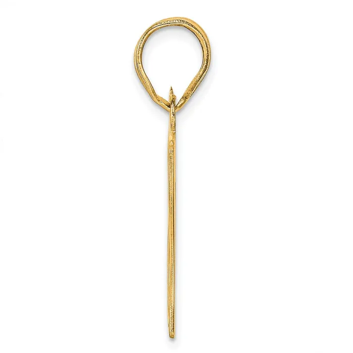 PreStyled Sets Goldia 14k Yellow Gold Polished Etched Number 87 Pendant