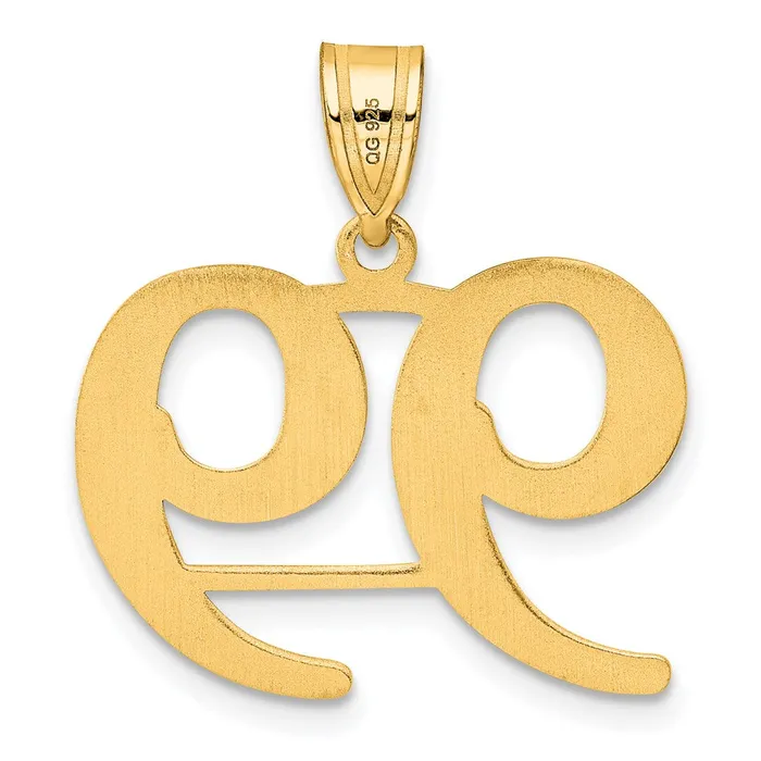 PreStyled Sets Goldia 14k Yellow Gold Polished Number 99 Pendant
