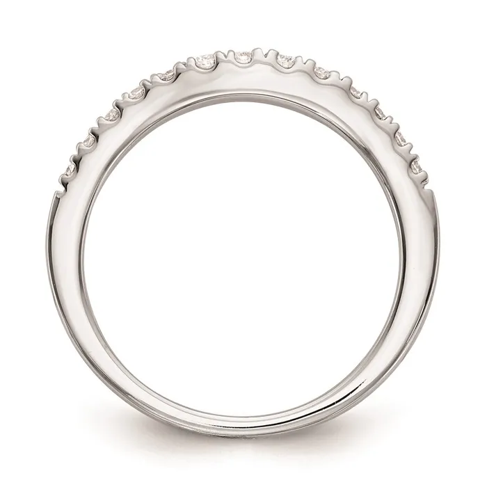 Rings 14k White Gold Real Diamond Wedding Band Goldiacom