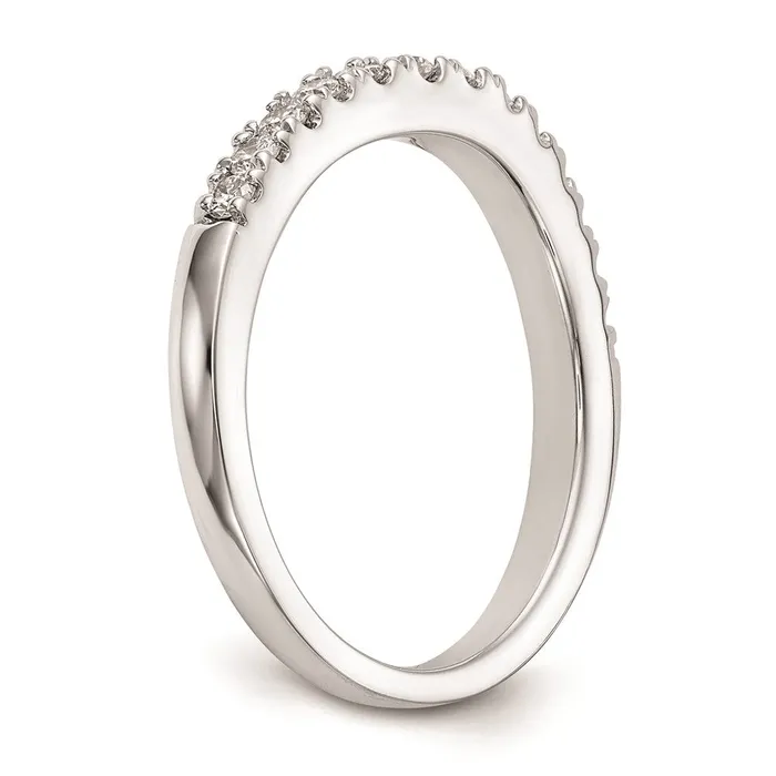 Rings 14k White Gold Real Diamond Wedding Band Goldiacom