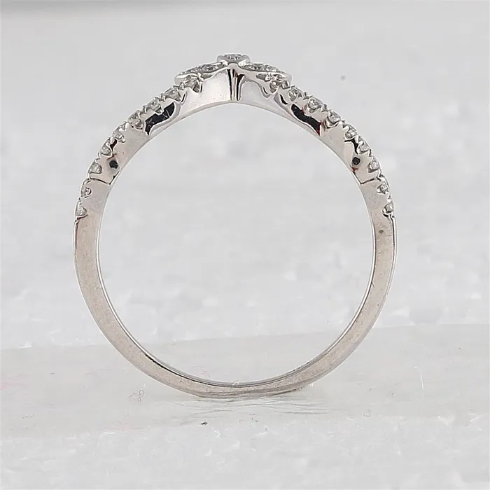 Rings gndatlanta 14k White Gold Round Diamond Bridal Wedding Ring Set 114 Cttw