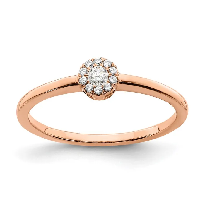 Rings Goldia 14k Rose Gold Real Diamond Promise Ring