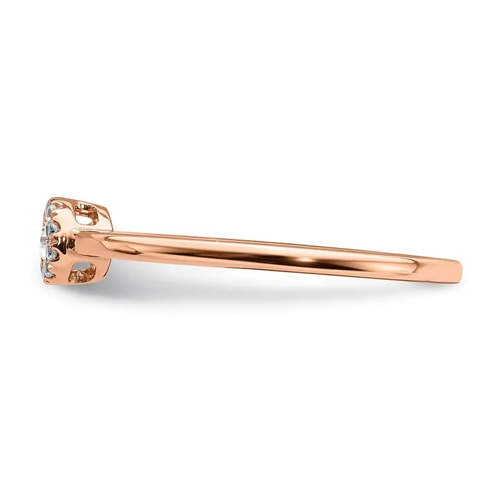 Rings Goldia 14k Rose Gold Real Diamond Promise Ring
