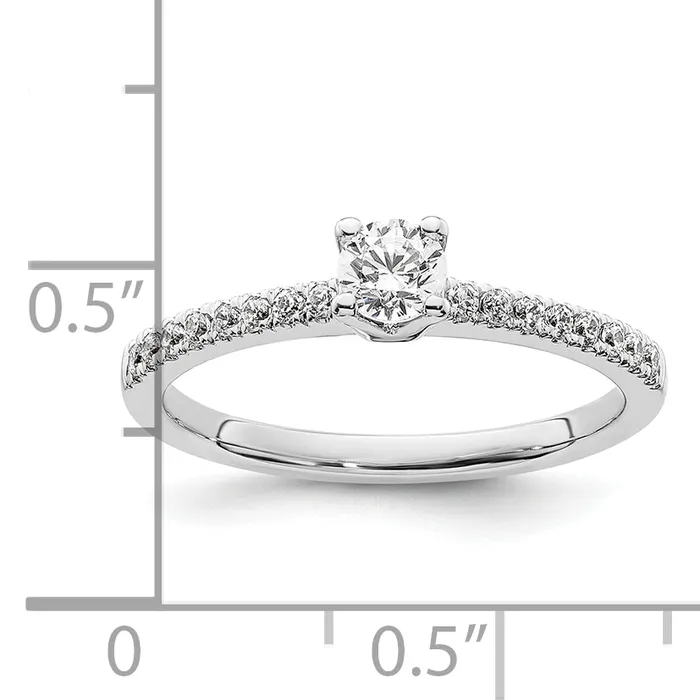 Rings Goldia 14K White Gold Lab Grown Diamond VSSI G Engagement Ring