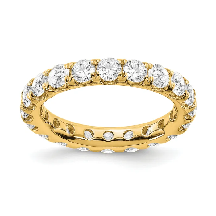 Rings Goldia 14k Yellow Gold 3 Ct Lab Grown Diamond VSSI G Shared Prong Eternity Band Ring Rings Goldia 14k Yellow Gold 3 Ct Lab Grown Diamond VSSI G Shared Prong Eternity Band Ring