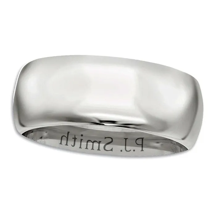 Rings Goldia Mens 70mm Comfort Fit Milgrain Wedding Band in Sterling Silver Rings Goldia Mens 70mm Comfort Fit Milgrain Wedding Band in Sterling Silver