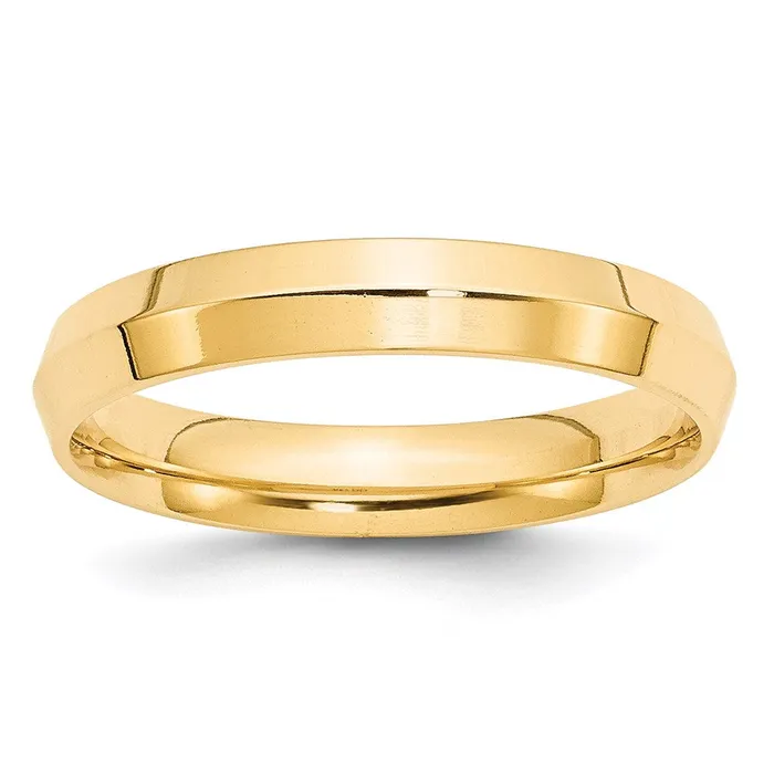 Rings Goldia Solid 18K Yellow Gold 4mm Knife Edge Comfort Fit MensWomens Wedding Band Ring Size 10 Rings Goldia Solid 18K Yellow Gold 4mm Knife Edge Comfort Fit MensWomens Wedding Band Ring Size 10