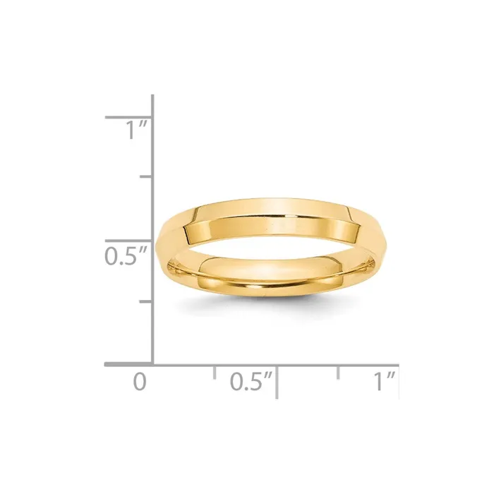 Rings Goldia Solid 18K Yellow Gold 4mm Knife Edge Comfort Fit MensWomens Wedding Band Ring Size 10 Rings Goldia Solid 18K Yellow Gold 4mm Knife Edge Comfort Fit MensWomens Wedding Band Ring Size 10